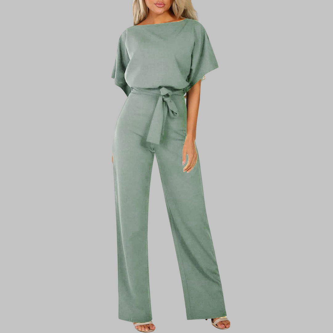 Sienna | Elegant, Vibrant & Comfortable Women's Jumpsuit with Belted Wide Legs 6