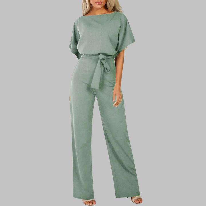 Sienna | Elegant, Vibrant & Comfortable Women's Jumpsuit with Belted Wide Legs 6