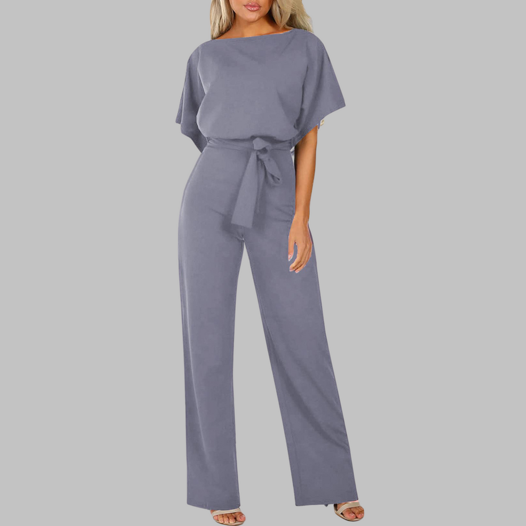 Sienna | Elegant, Vibrant & Comfortable Women's Jumpsuit with Belted Wide Legs 9