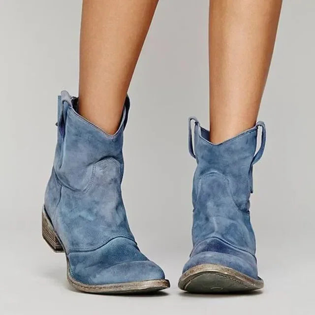 Sienna | Vintage Women's Cowboy Ankle Boots in Western Style 6