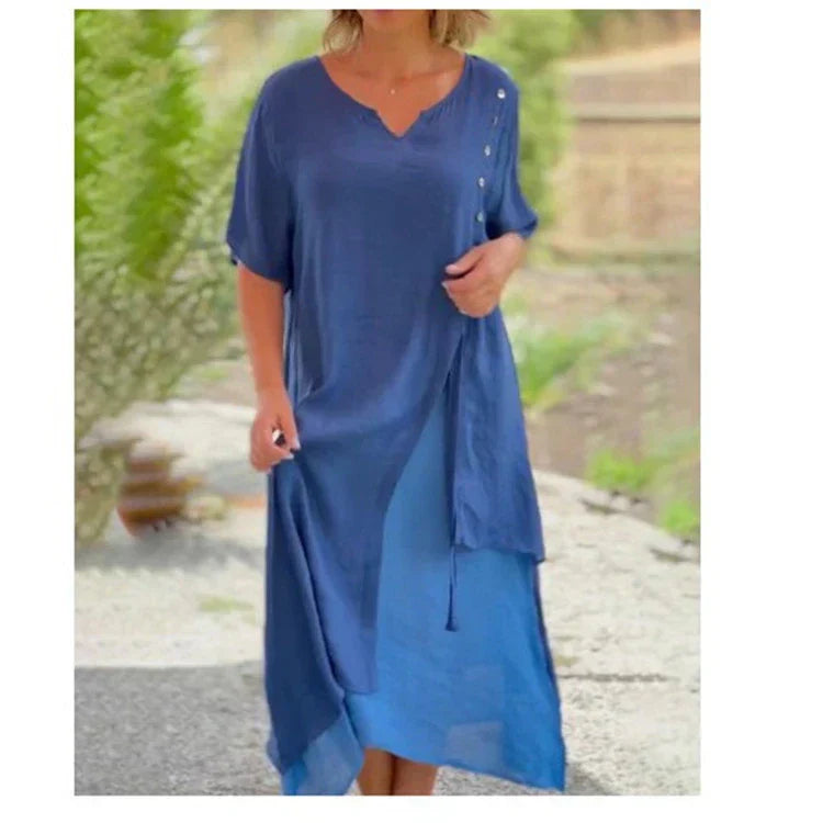 Sierra | Elegant, Flowing & Relaxed Plus Size Women's Summer Dress 1