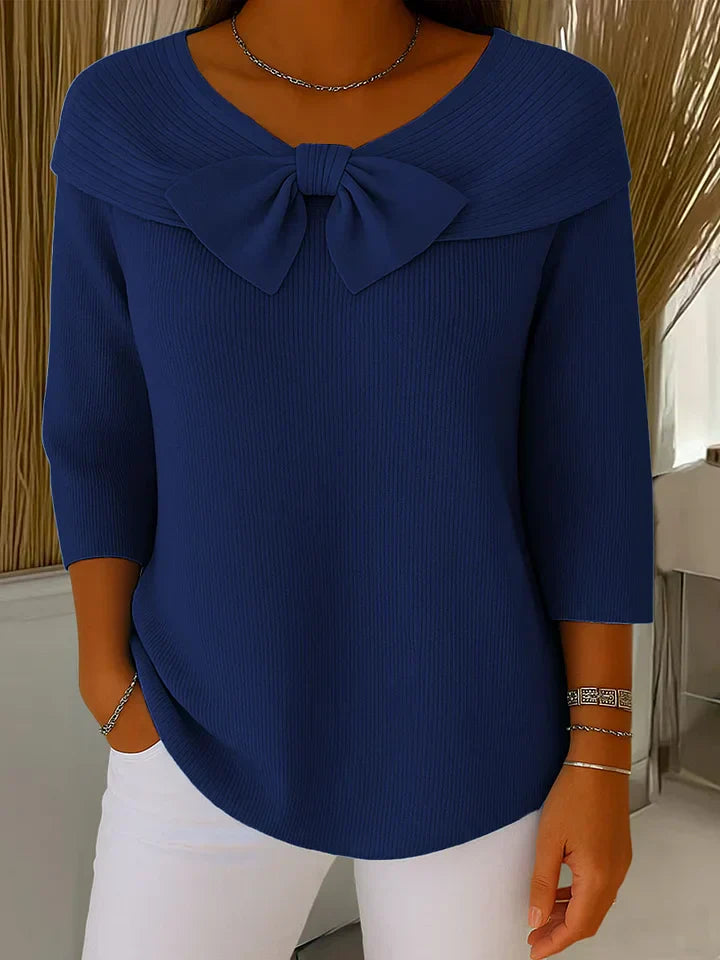 Sofia | Soft, Elegant & Versatile Women’s Sweater with Romantic Bow Detail 4