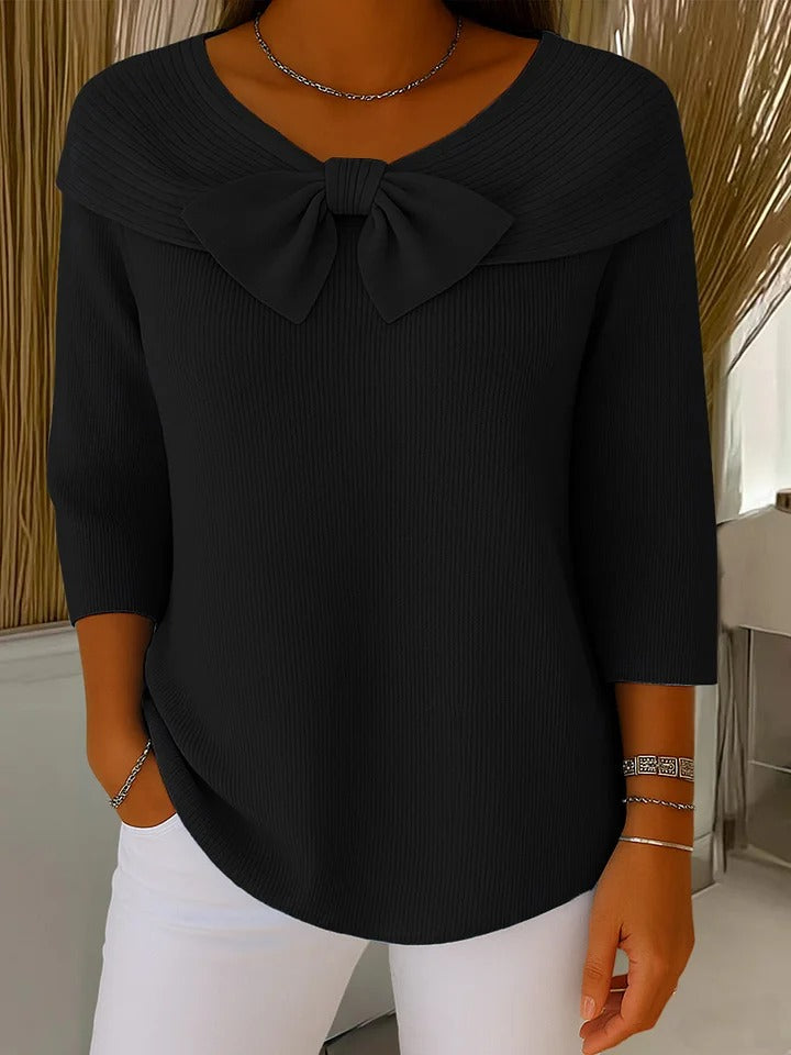 Sofia | Soft, Elegant & Versatile Women’s Sweater with Romantic Bow Detail 5