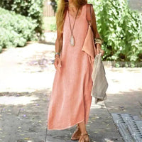 Sienna | Abito Estivo Lungo in Stile Lino per Donna