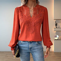 Sophie | Comfortable And Elegant Lace-Bodice Long-Sleeve Blouse