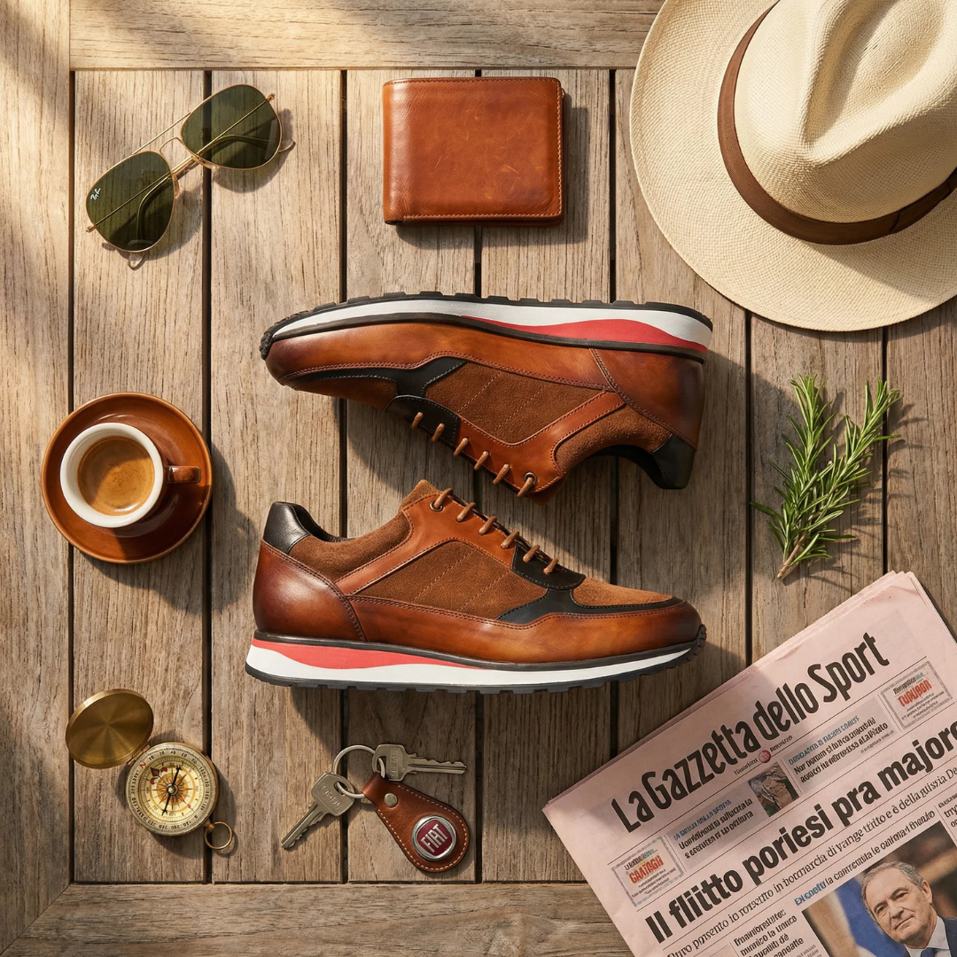 Stefano | Elegant & Comfortable Leather Sneakers for Men 5