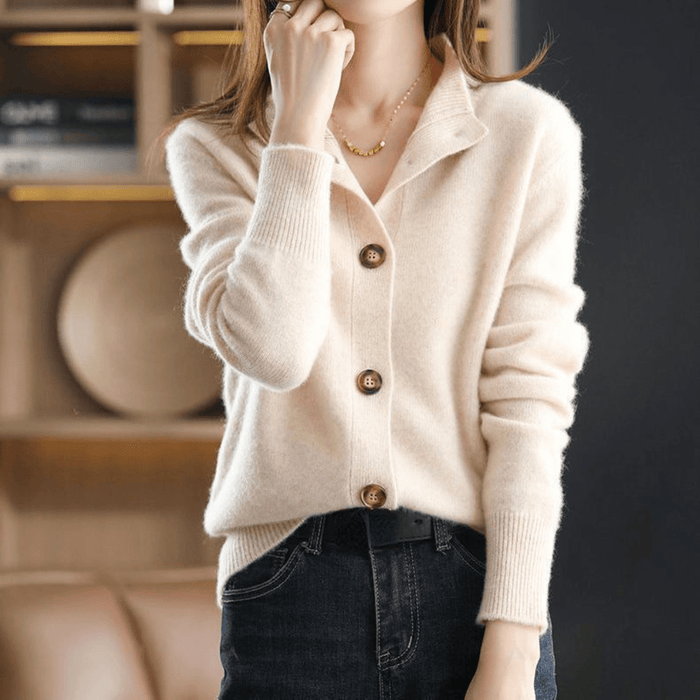 Stella | Cashmere Cardigan Soft Relaxed Fit Elegant for Women 1