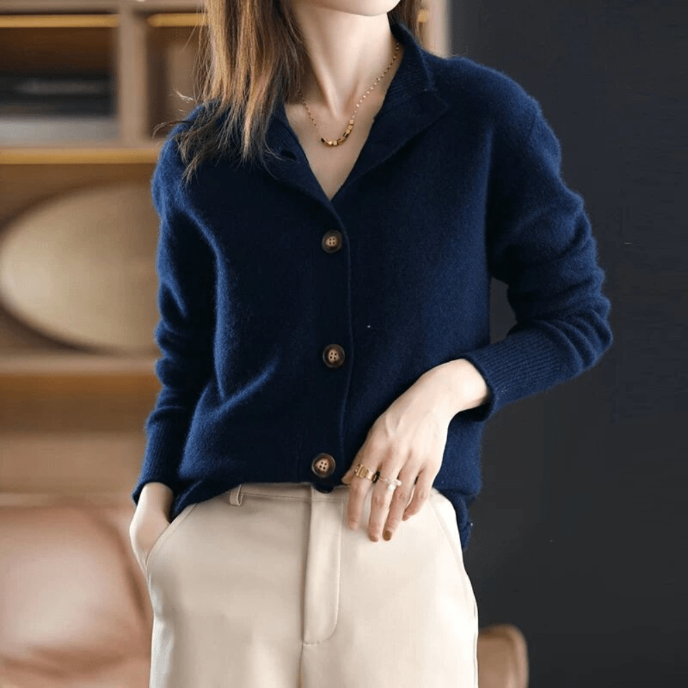 Stella | Cashmere Cardigan Soft Relaxed Fit Elegant for Women 4