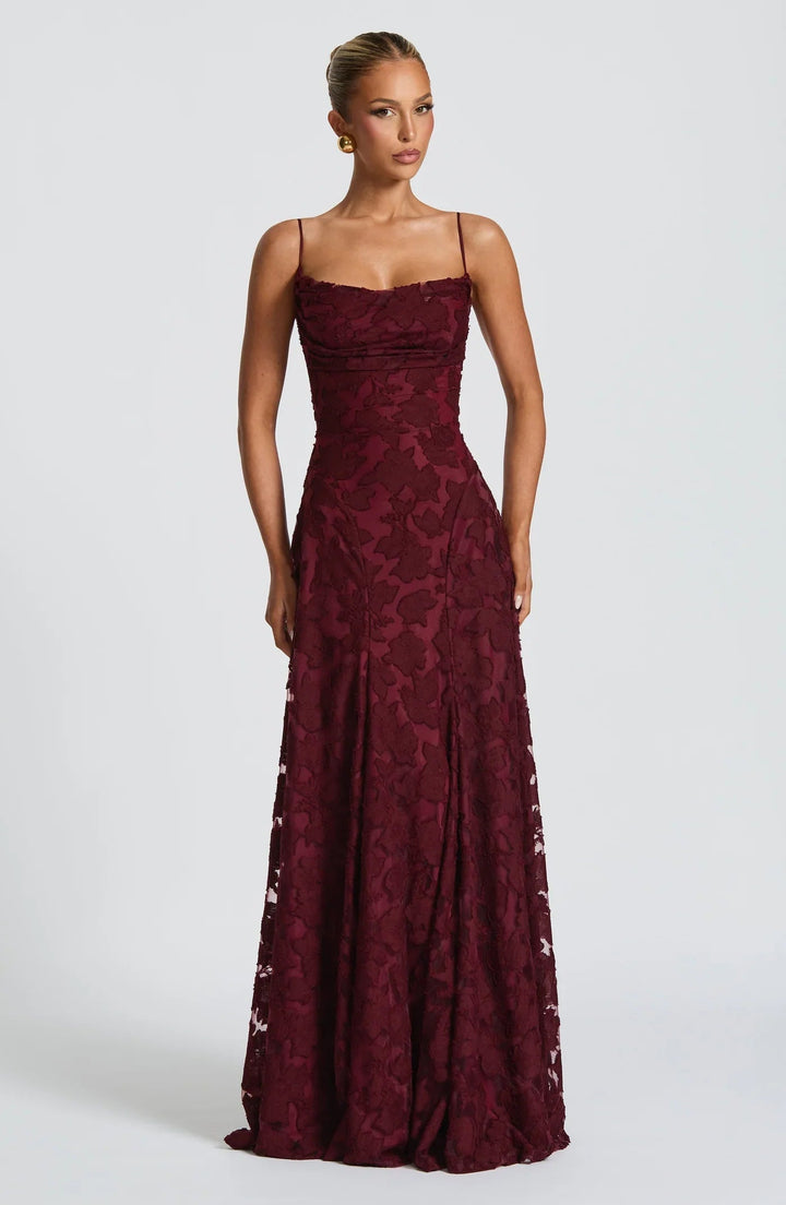 Taleah | Womens Dress Wedding Guest Dresses Floral Maxi Elegant A-Line 5