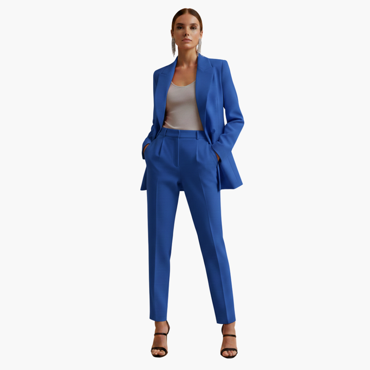 Talia | Elegant & Tailored Women's Suit – Double Breasted Blazer Pant Set 13