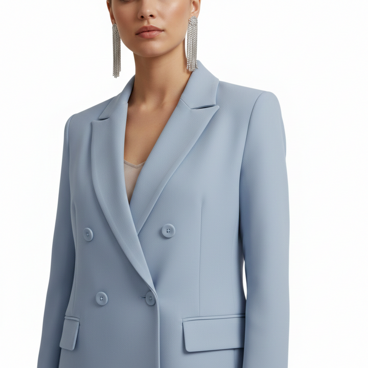 Talia | Elegant & Tailored Women's Suit – Double Breasted Blazer Pant Set 5