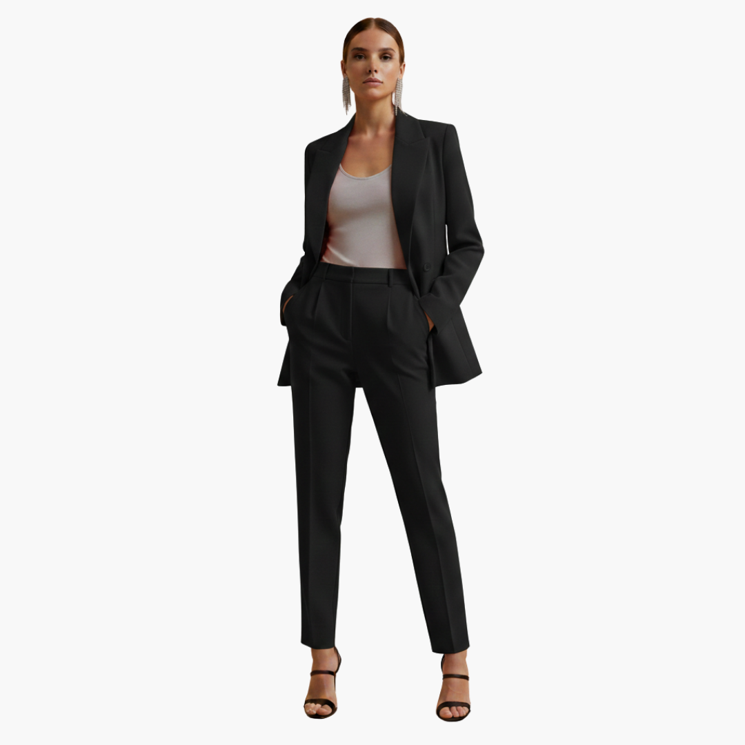 Talia | Elegant & Tailored Women's Suit – Double Breasted Blazer Pant Set 7