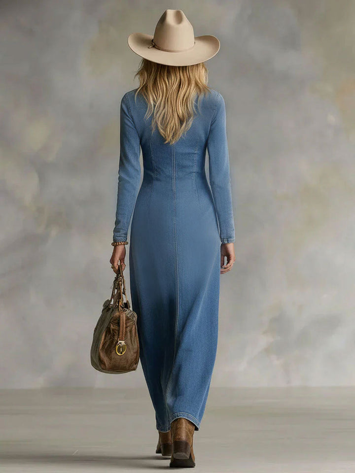 Talia | Elegant & Versatile Women's V-Neck Maxi Dress - Perfect for Summer and Everyday Wear 4