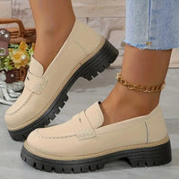 Geraldine | Stylish Chunky Platform Lug Sole Loafers
