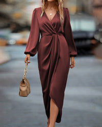 Angel | Elegant & Comfortable Women’s Formal Wrap Midi Dress