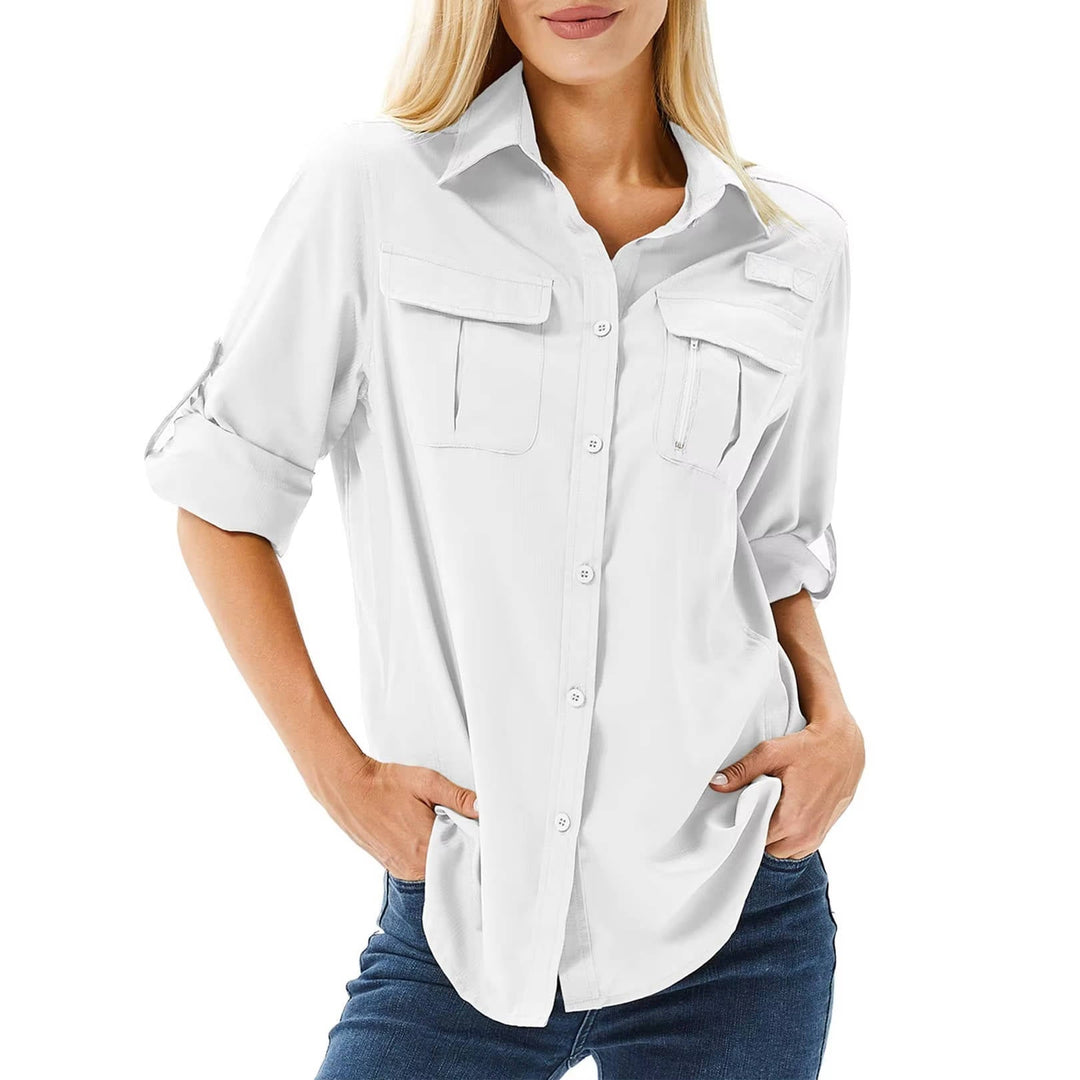 Trek | Women's Hiking Shirt Long Sleeve UPF 50 Casual Outdoor Relaxed Fit 4