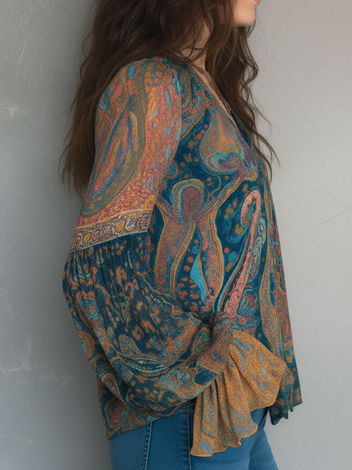 Trellis | Elegant Ruffled Cuff Women's Blouse 4