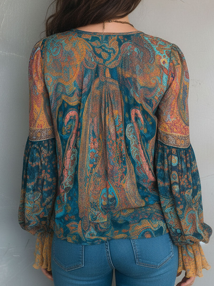 Trellis | Elegant Ruffled Cuff Women's Blouse 5