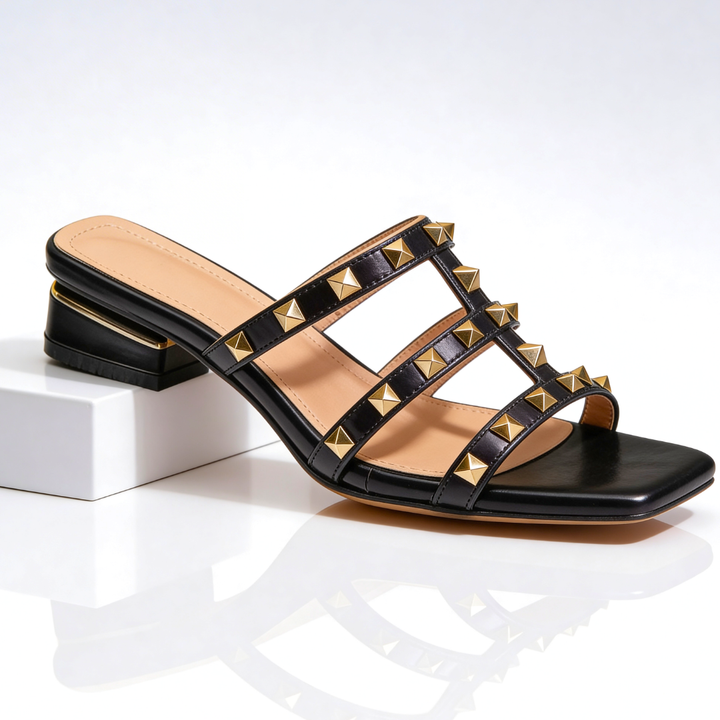 Trevio | Elegant Studded Women's Mules 0