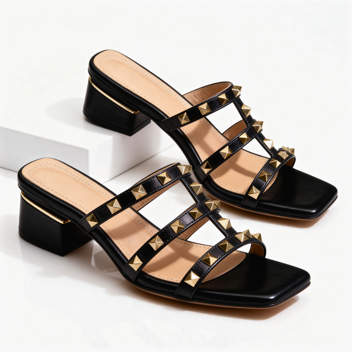 Trevio | Elegant Studded Women's Mules 3