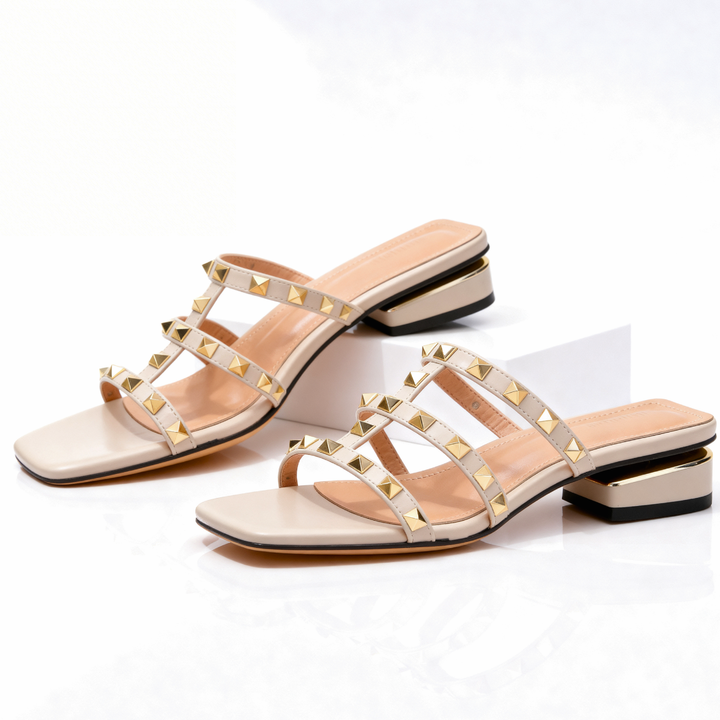 Trevio | Elegant Studded Women's Mules 4