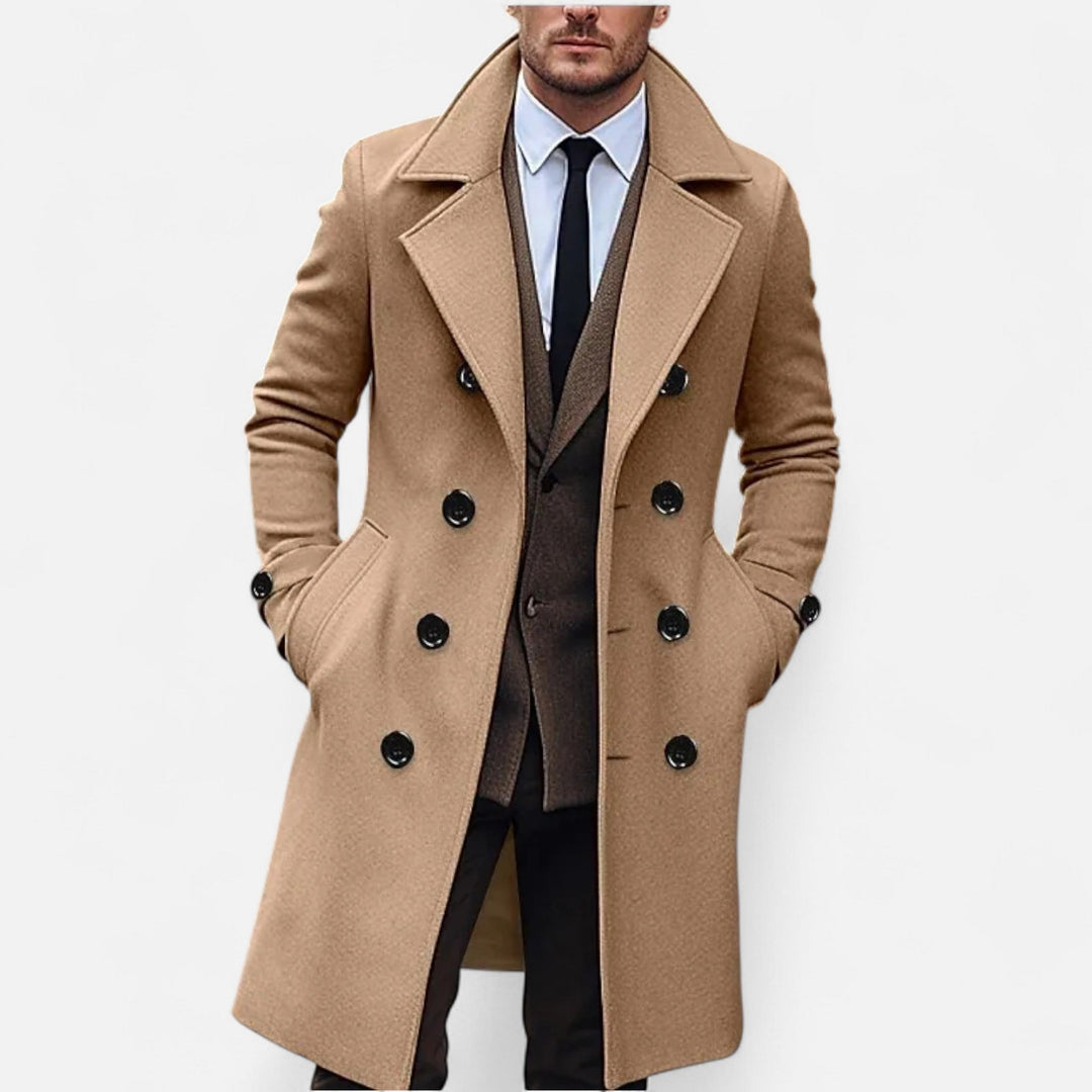 Valerio | Elegant Men’s Long Overcoat 0