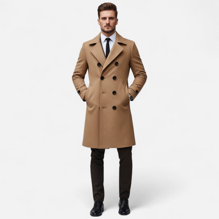 Valerio | Elegant Men’s Long Overcoat 1