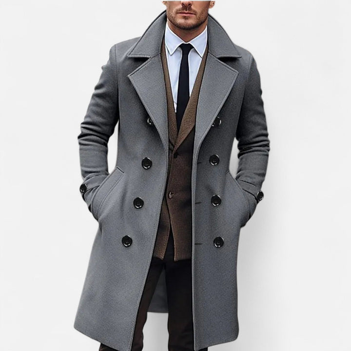 Valerio | Elegant Men’s Long Overcoat 3