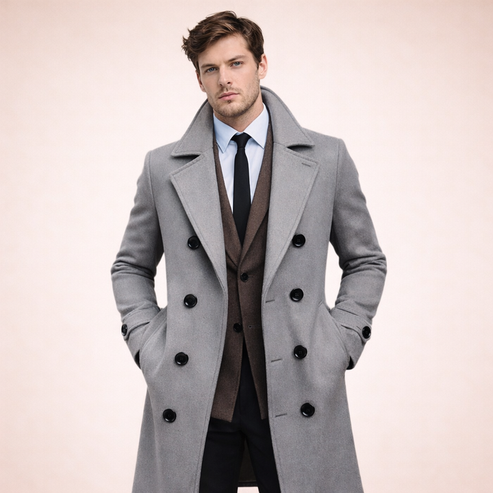 Valerio | Elegant Men’s Long Overcoat 6