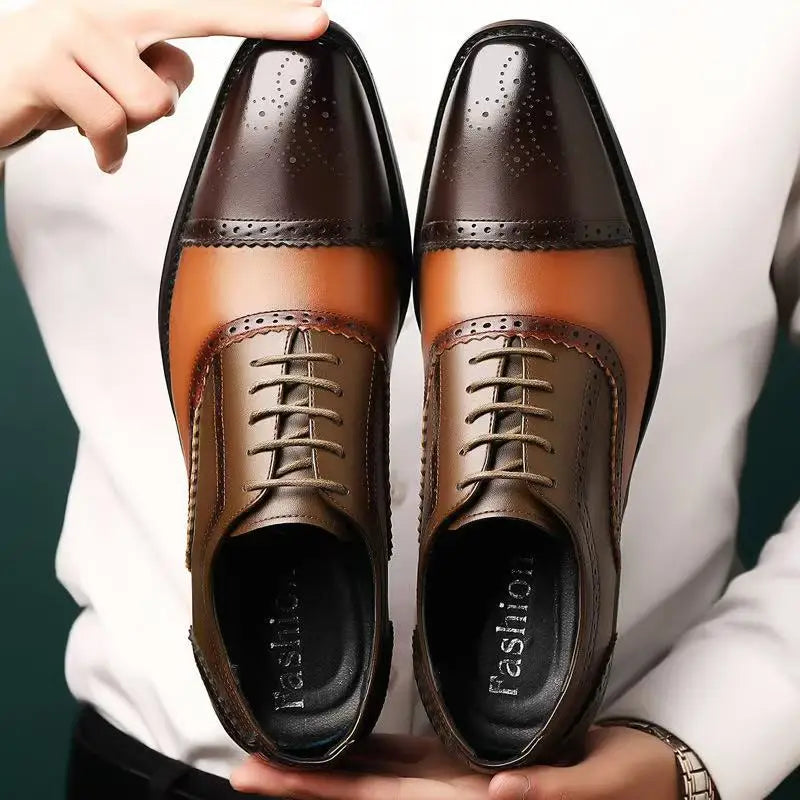 Vanguard | Premium Leather Men's Oxford Dress Shoes 0