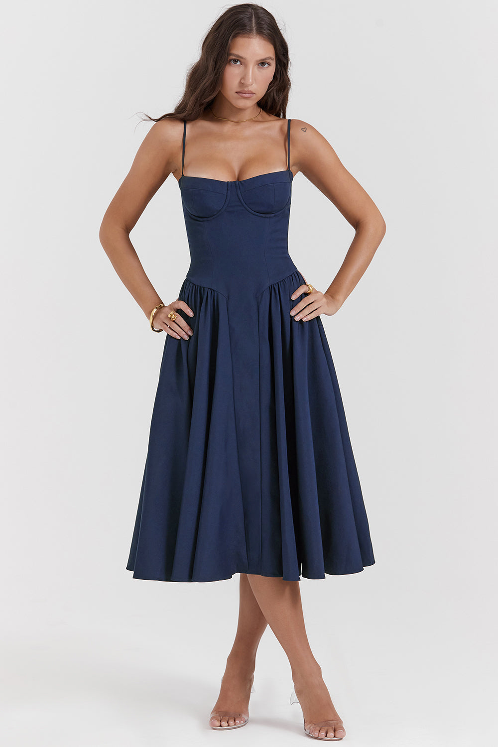 Vantix | Elegant A-Line Women's Dress for Summer Events 0