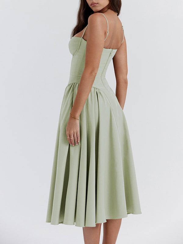 Vantix | Elegant A-Line Women's Dress for Summer Events 13
