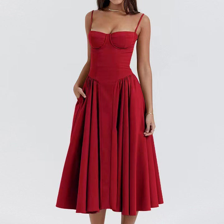 Vantix | Elegant A-Line Women's Dress for Summer Events 9