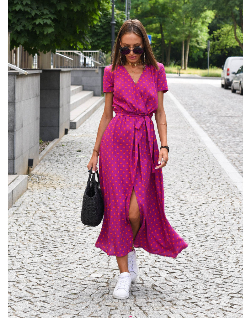 Veerle | Floral Print, Comfortable Wrap Dress for Women 7