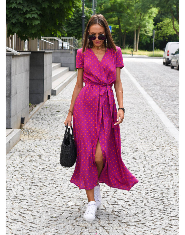 Veerle | Floral Print, Comfortable Wrap Dress for Women 7