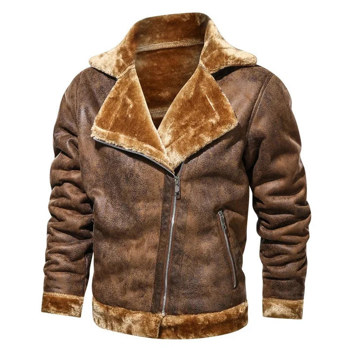 Velmoro | Stylish and casual leather bomber jacket 4
