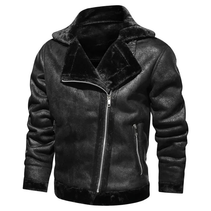 Velmoro | Stylish and casual leather bomber jacket 7