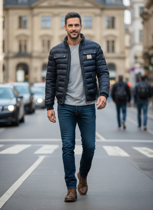 Phillip | Giacca imbottita su misura da uomo per la vita urbana