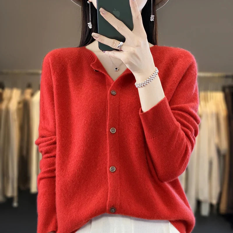 Vera | Cardigan Sweater Buttoned Elegant Relaxed Fit Soft Layering 9