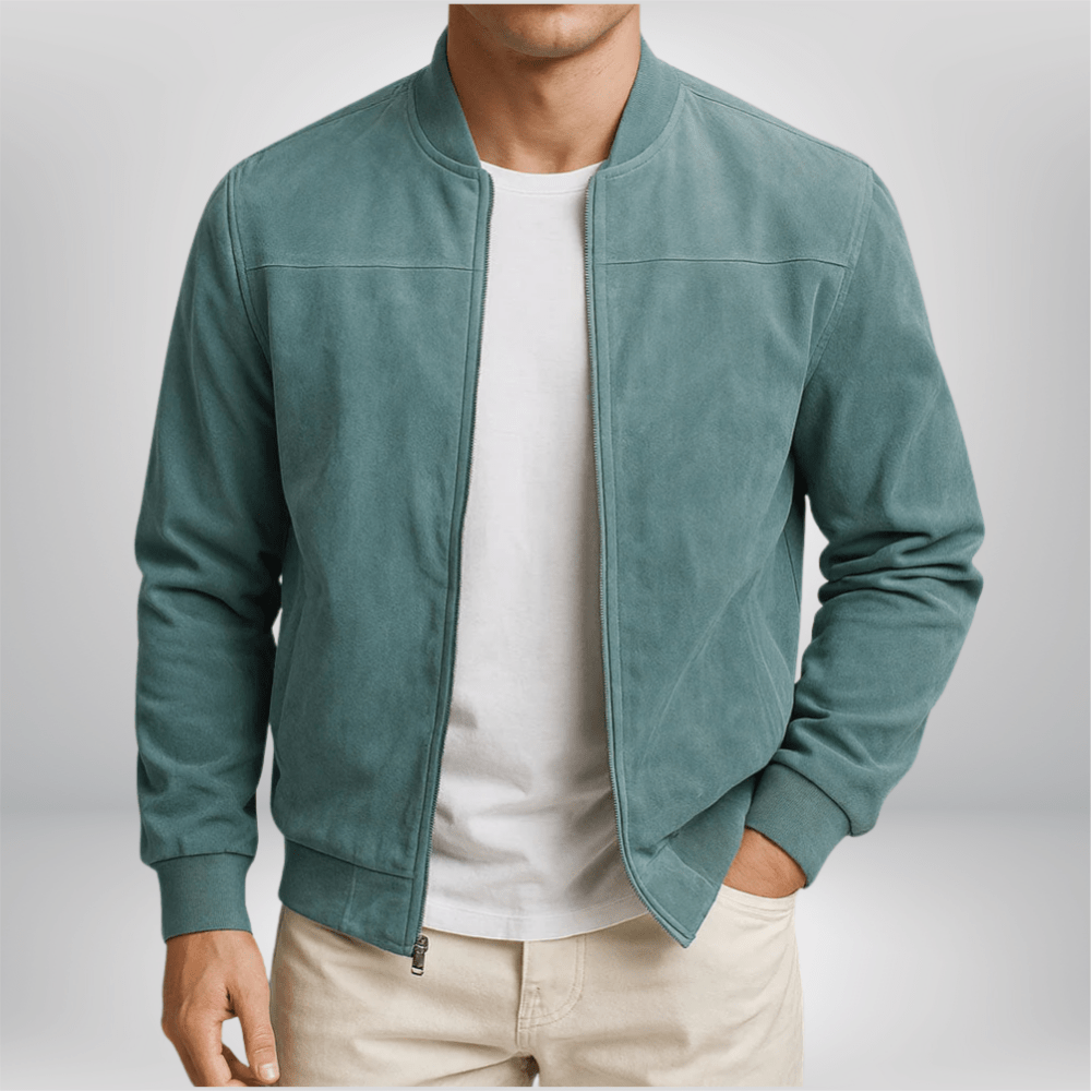 Vesper | Leather Bomber Jacket Women Modern Fit Elegant Genuine Leather 3