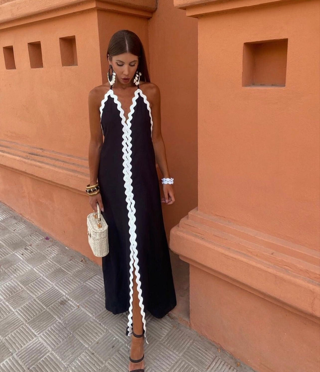 Vespera | Women's Dress Elegant Maxi Dress Comfortable Relaxed Fit 0