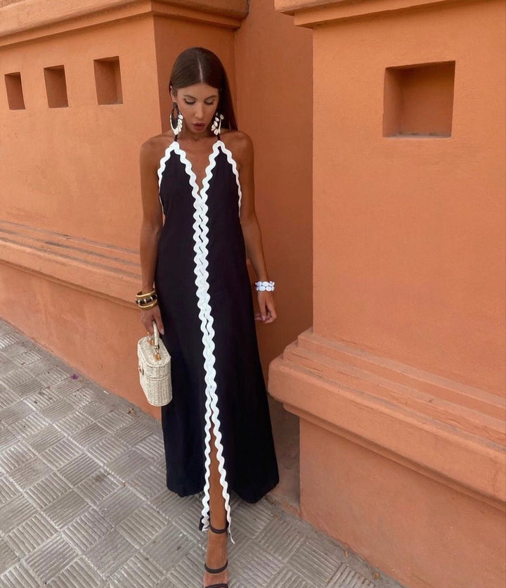 Vespera | Women's Dress Elegant Maxi Dress Comfortable Relaxed Fit 0