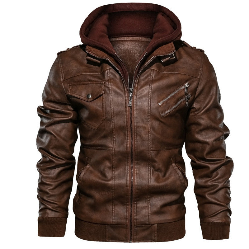 Victor | Premium Leather Hooded Jacket for Timeless Style 3