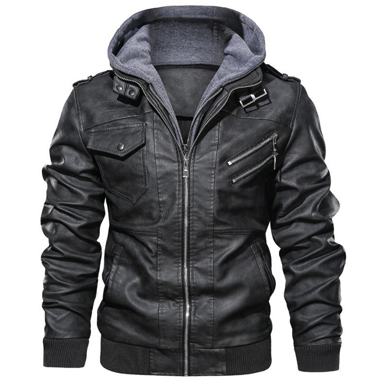 Victor | Premium Leather Hooded Jacket for Timeless Style 4