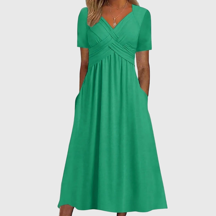 Viora | Elegant, Flattering &amp; Comfortable Midi Dress 0