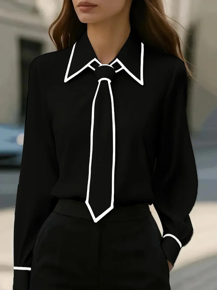 Vivia | Elegant, Versatile & Tailored Women's Blouse with Long Sleeve Tops 2