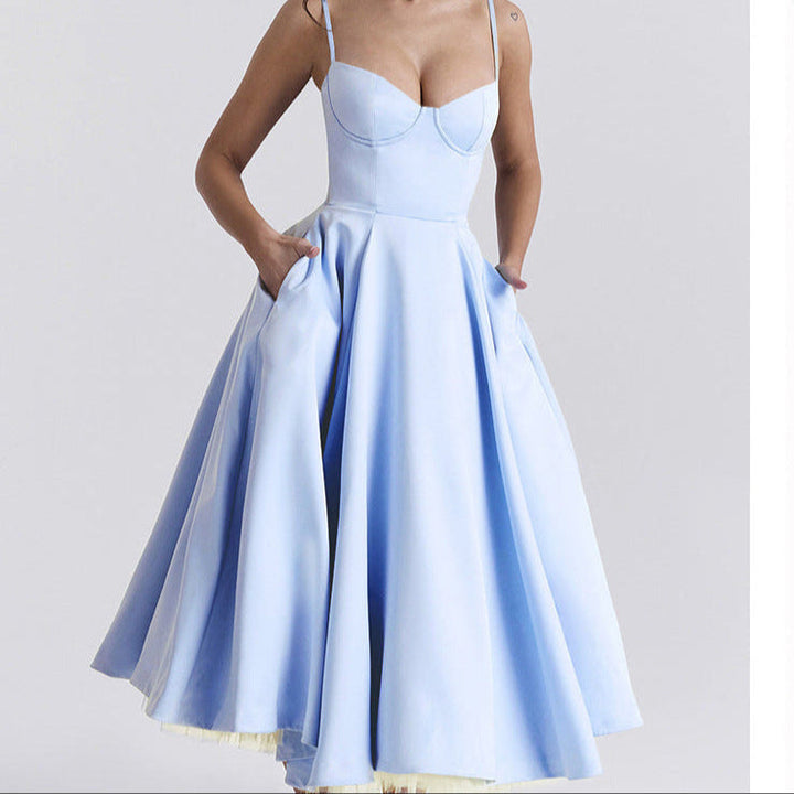 Vylara | Romantic High-Low Midi Summer Dress 1