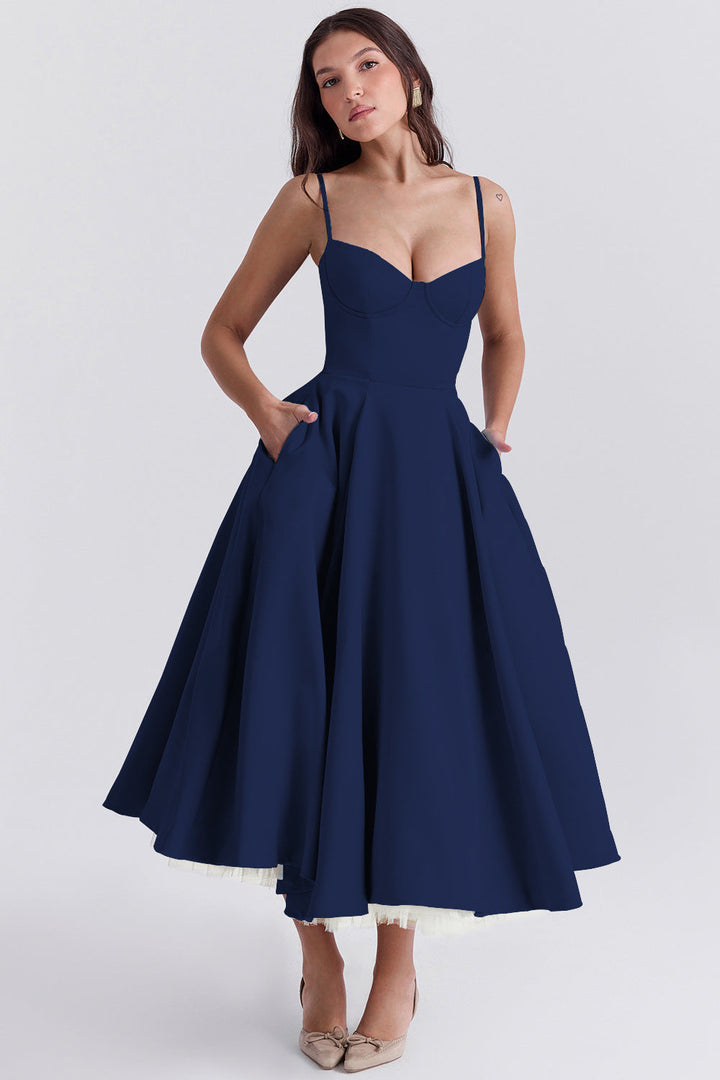Vylara | Romantic High-Low Midi Summer Dress 6
