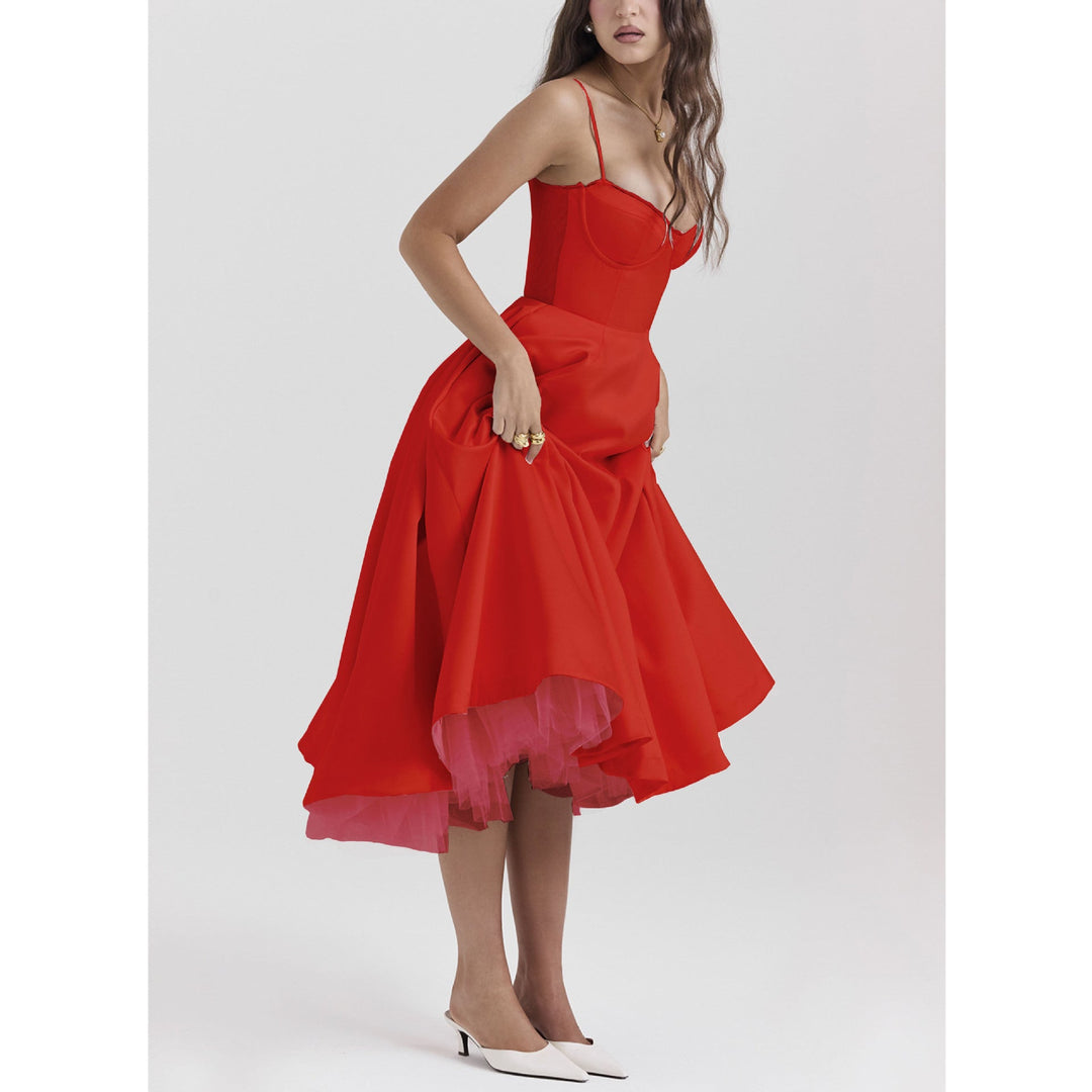Vylara | Romantic High-Low Midi Summer Dress 7