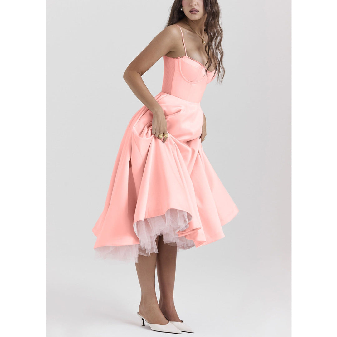 Vylara | Romantic High-Low Midi Summer Dress 8